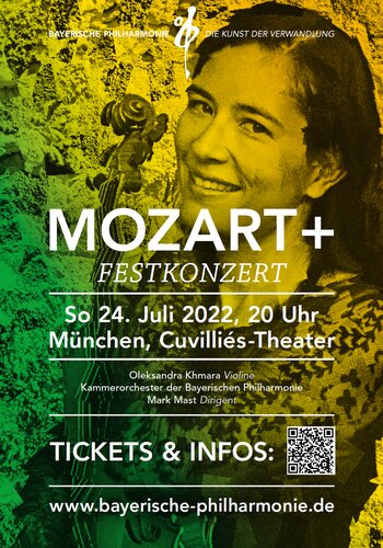 Mozart+ Festkonzert, 24.7.2022, 20 Uhr,  Cuvilliés-Theater München