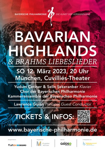 Bavarian Highlands & Brahms Liebeslieder, 12. März 2023, 20 Uhr, Cuvilliés-Theater, München